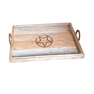 HAND CRAFTED AUTHENTIC RECLAIMED VINTAGE WOODEN‎ TRAY,  NEW